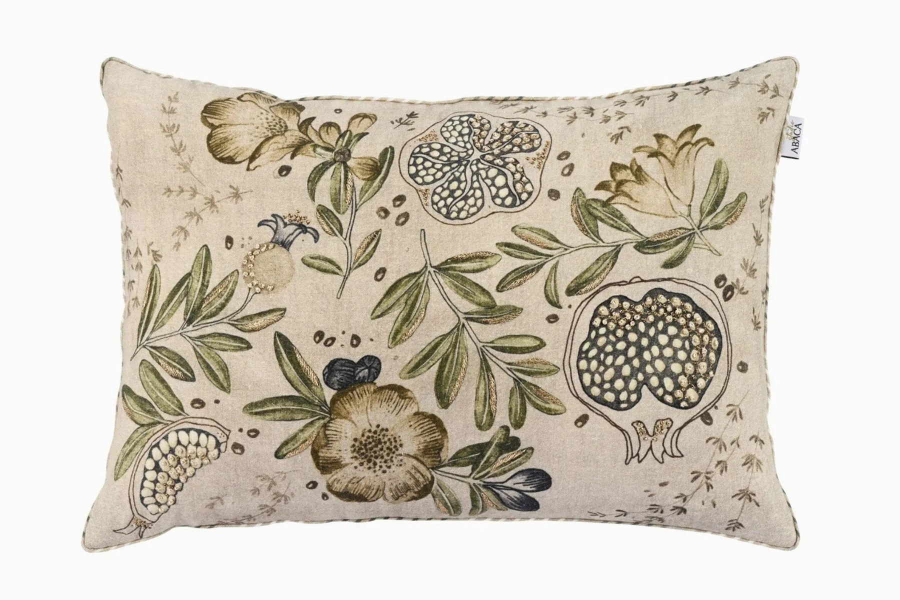 Pomo Printed Lumbar Cushion Cover|Studio Abaca| The House Of Things