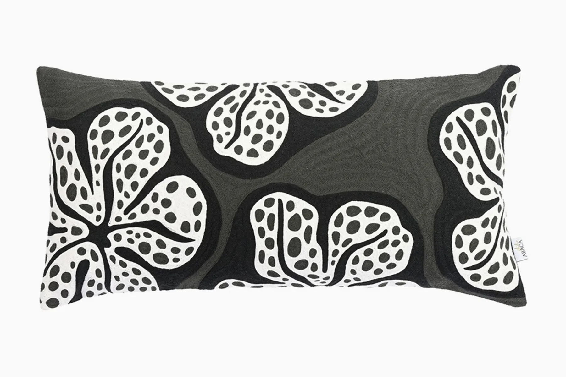 Pomo Charcoal Lumbar Cover II|Studio Abaca| The House Of Things