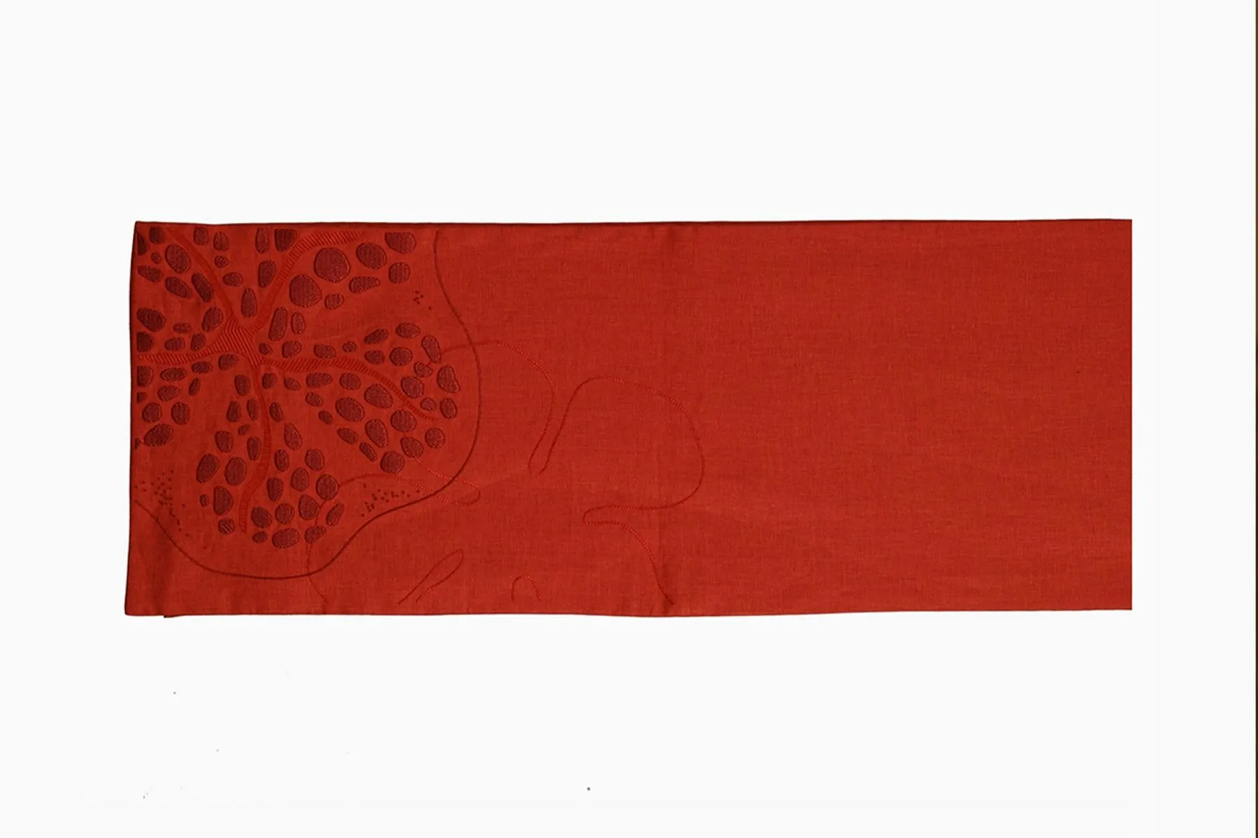 Pomo Rust Embroidered Table Runner| Studio Abaca | The House Of Things
