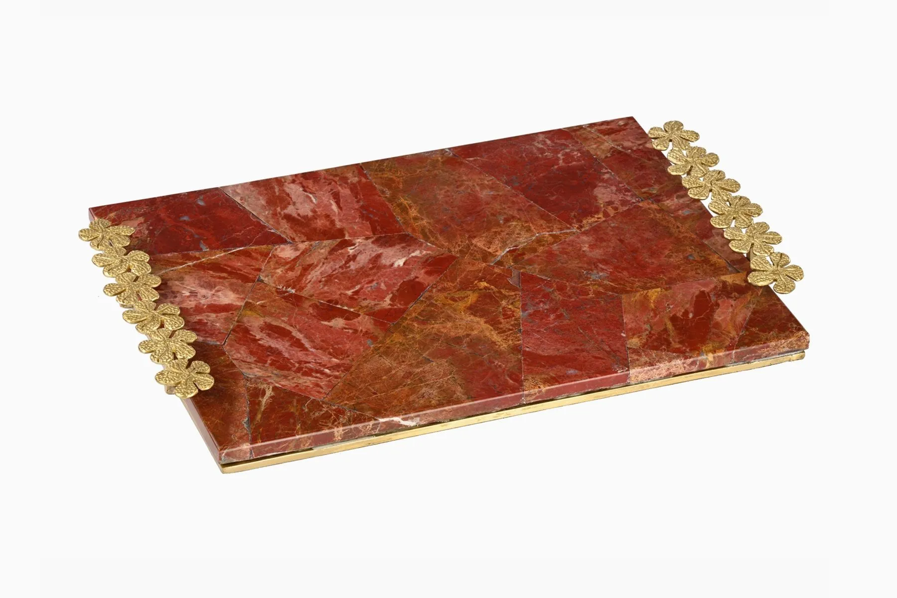 Red Jasper & Brass Cheese Board| Studio Abaca | The House Of Things