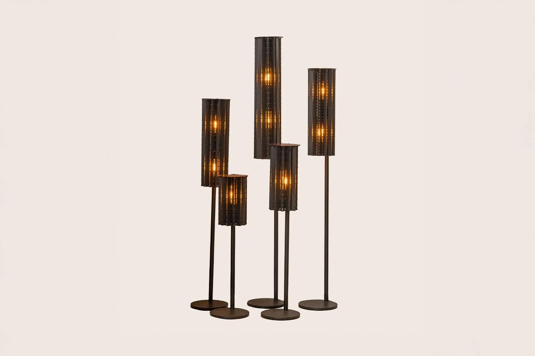 Roll Floor Lamp Cluster - Set of 5|Ori Folded Dreams| The House Of Things