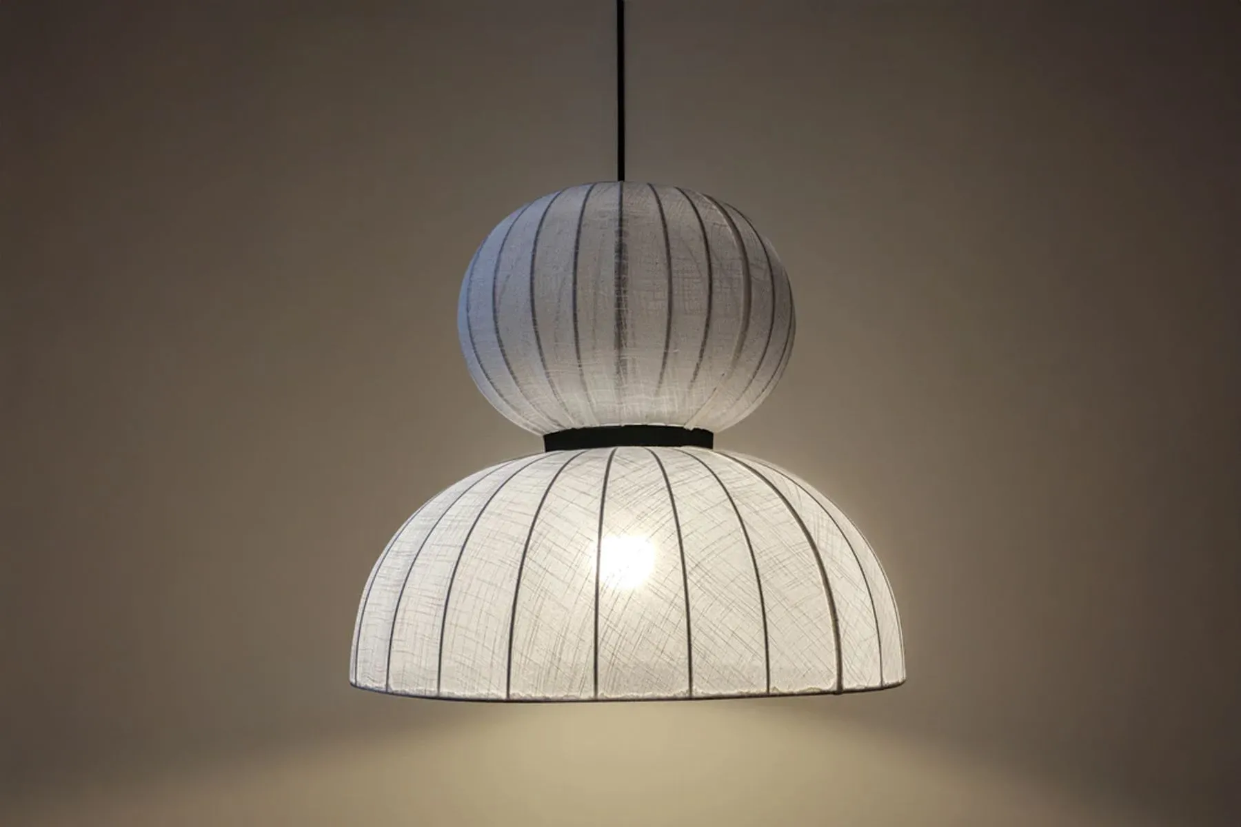 Ivory Pendant Light|The Black Steel| The House Of Things