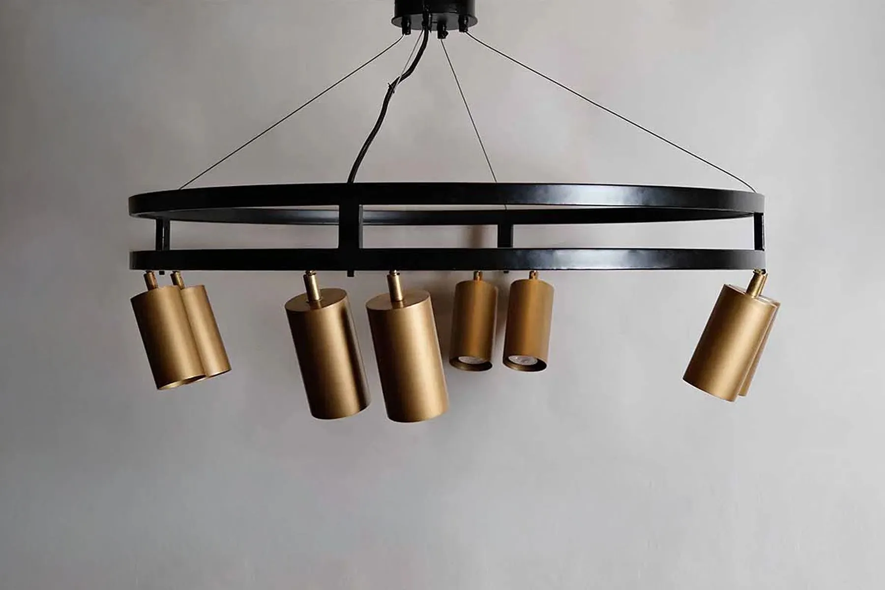 Modern Circular Chandelier|The Black Steel| The House Of Things