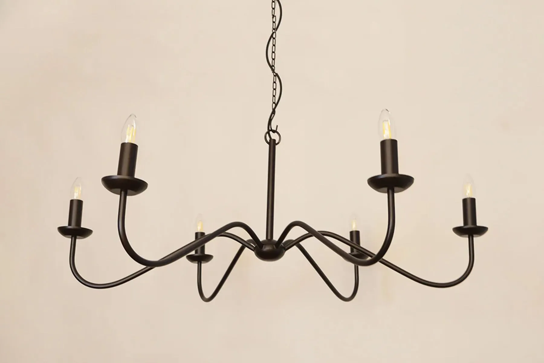 Victorian Opulence Chandelier|The Black Steel| The House Of Things