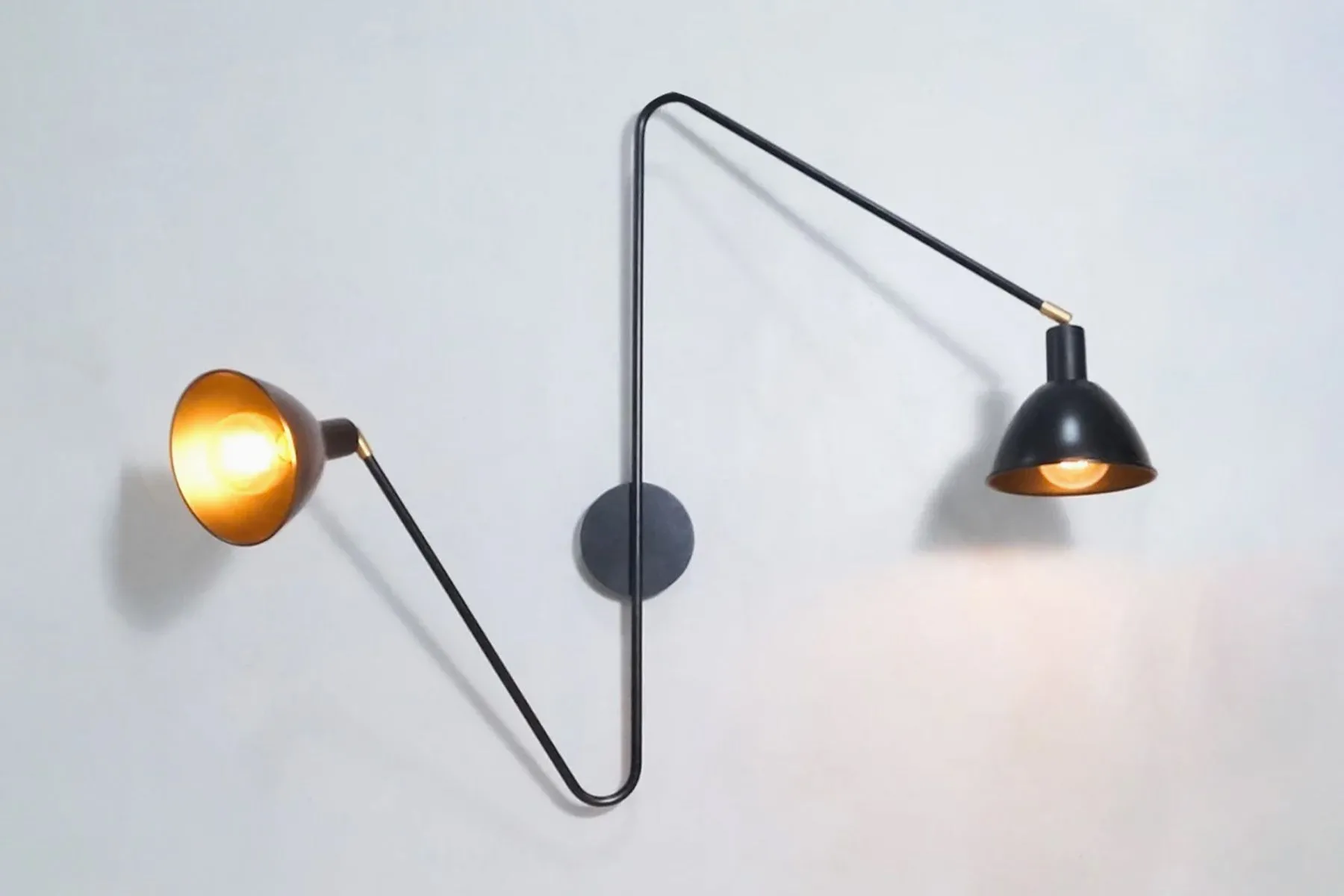 Zedd Functional Wall Lamp|The Black Steel| The House Of Things