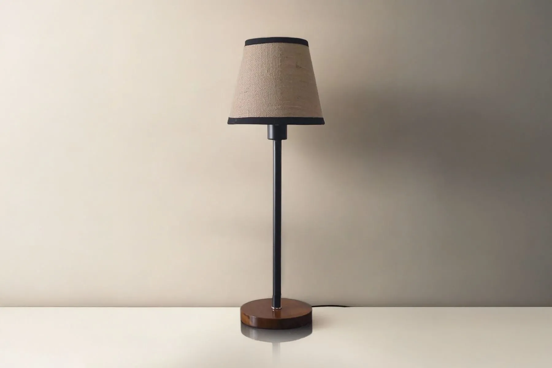 Vintage Nightstand lamp|The Black Steel| The House Of Things