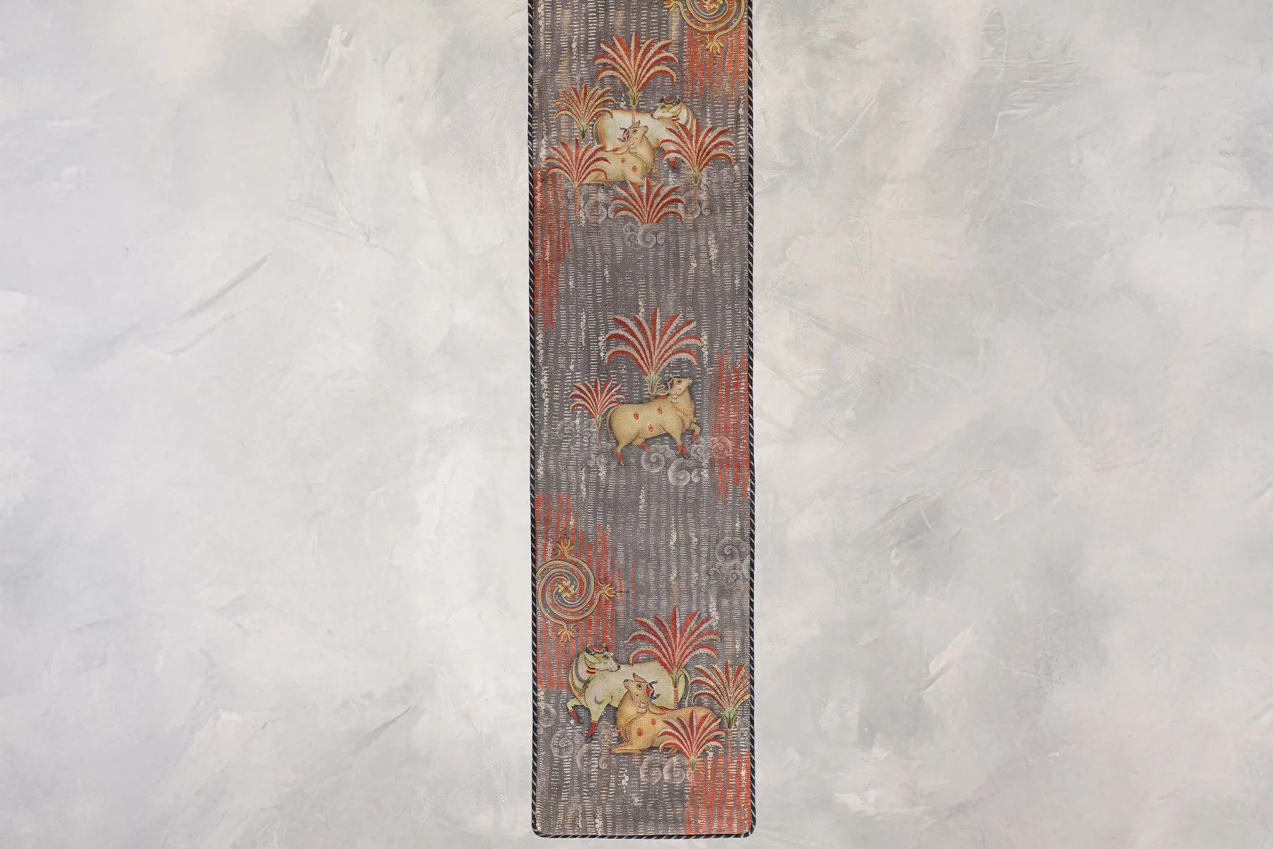 Tanjore Pichwai Table Runner|Kainaat| The House Of Things