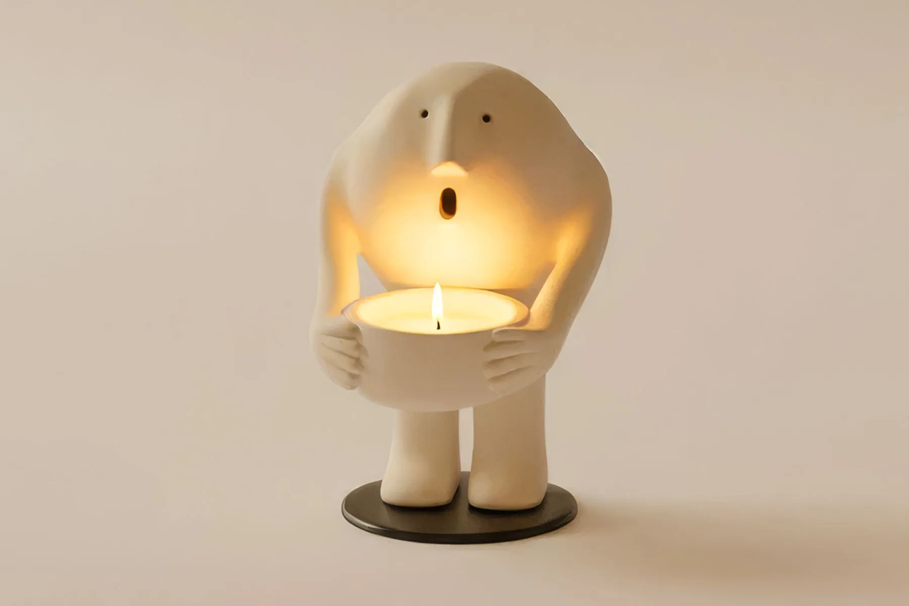 Just Lit Candle Holder | Claymen Studio | The House Of Things