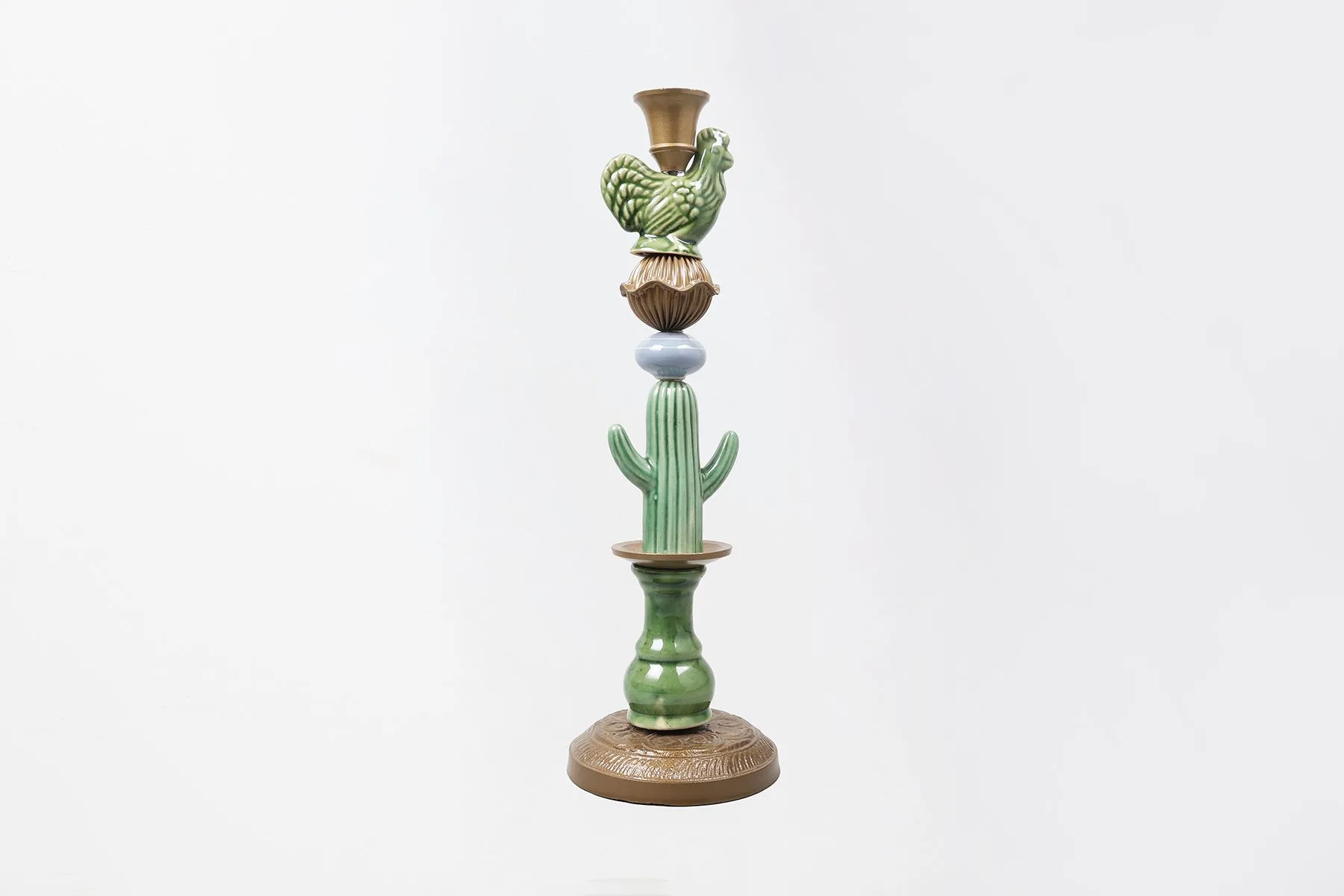 Mexican Porcelain Candle Stand | Sokka Tableware | The House of Things