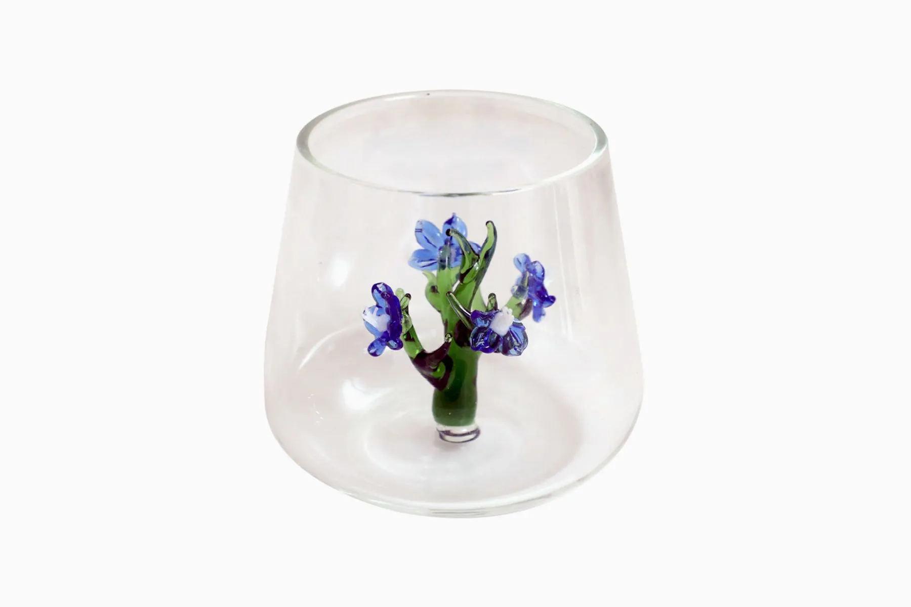 Drinking Glass Tumbler with Flower Inside | Sokka Tableware | The House of Things