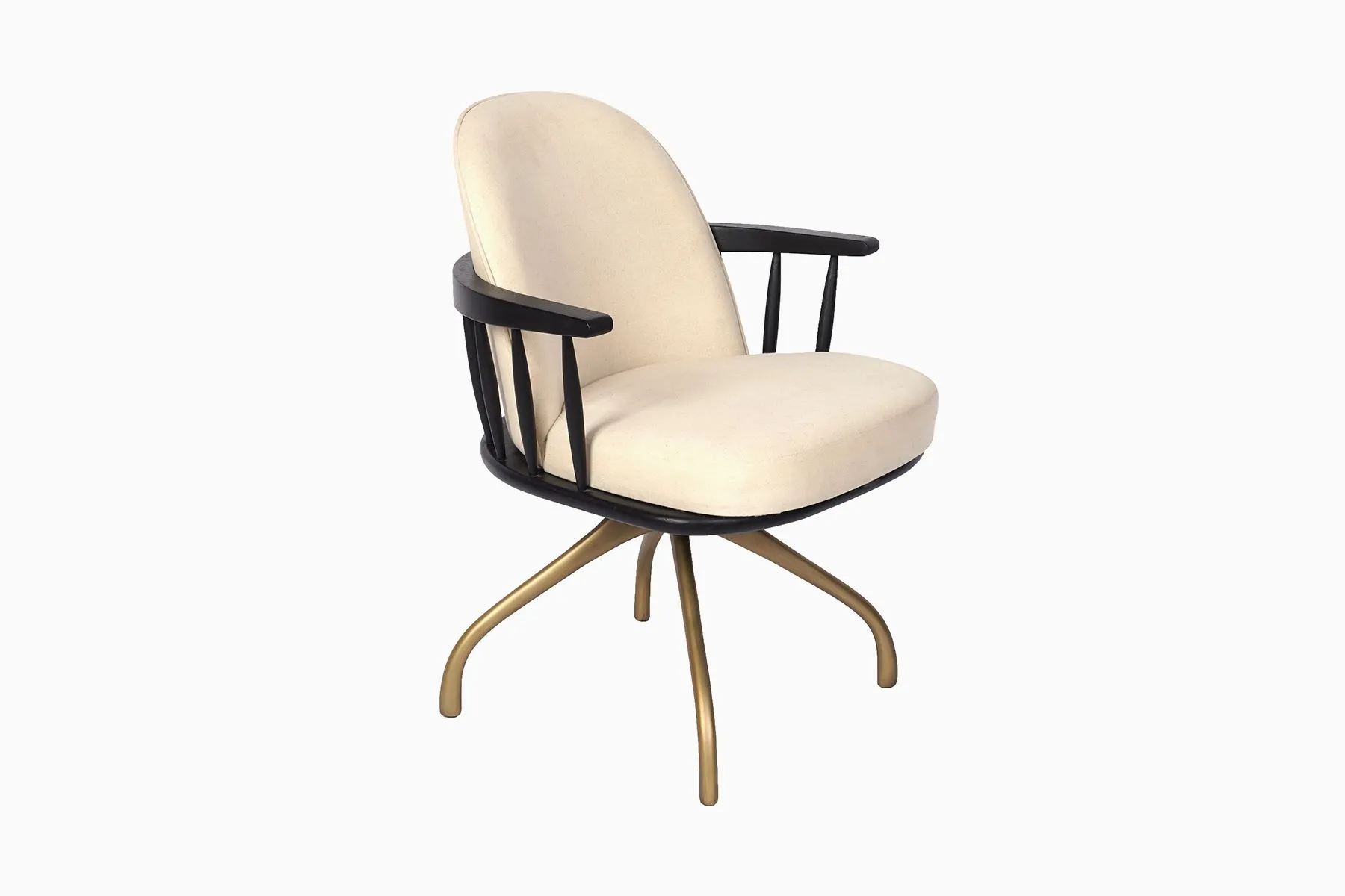 Spindle Swivel Chair with Armrest | AKFD Storey  | The House Of Things