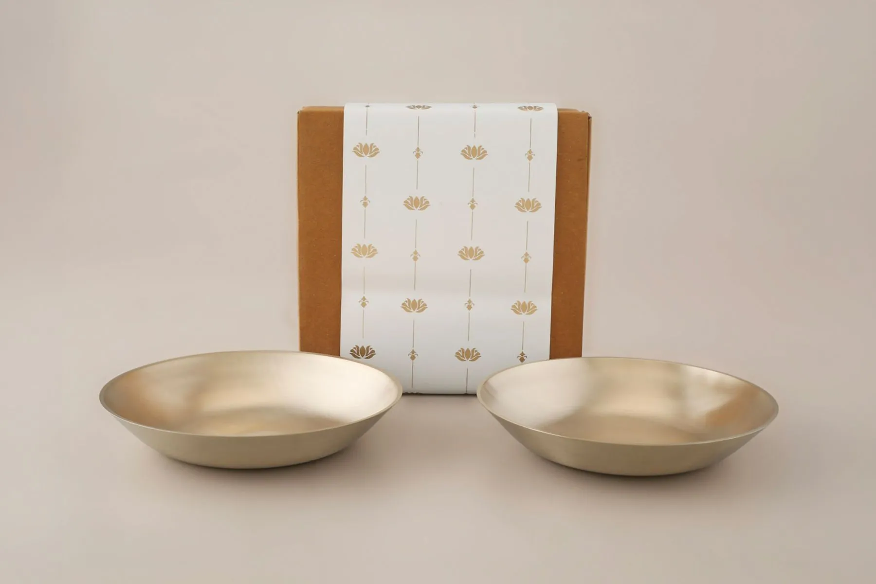 Fuji Brass Pasta Plate Set | Fleck | The House of Things