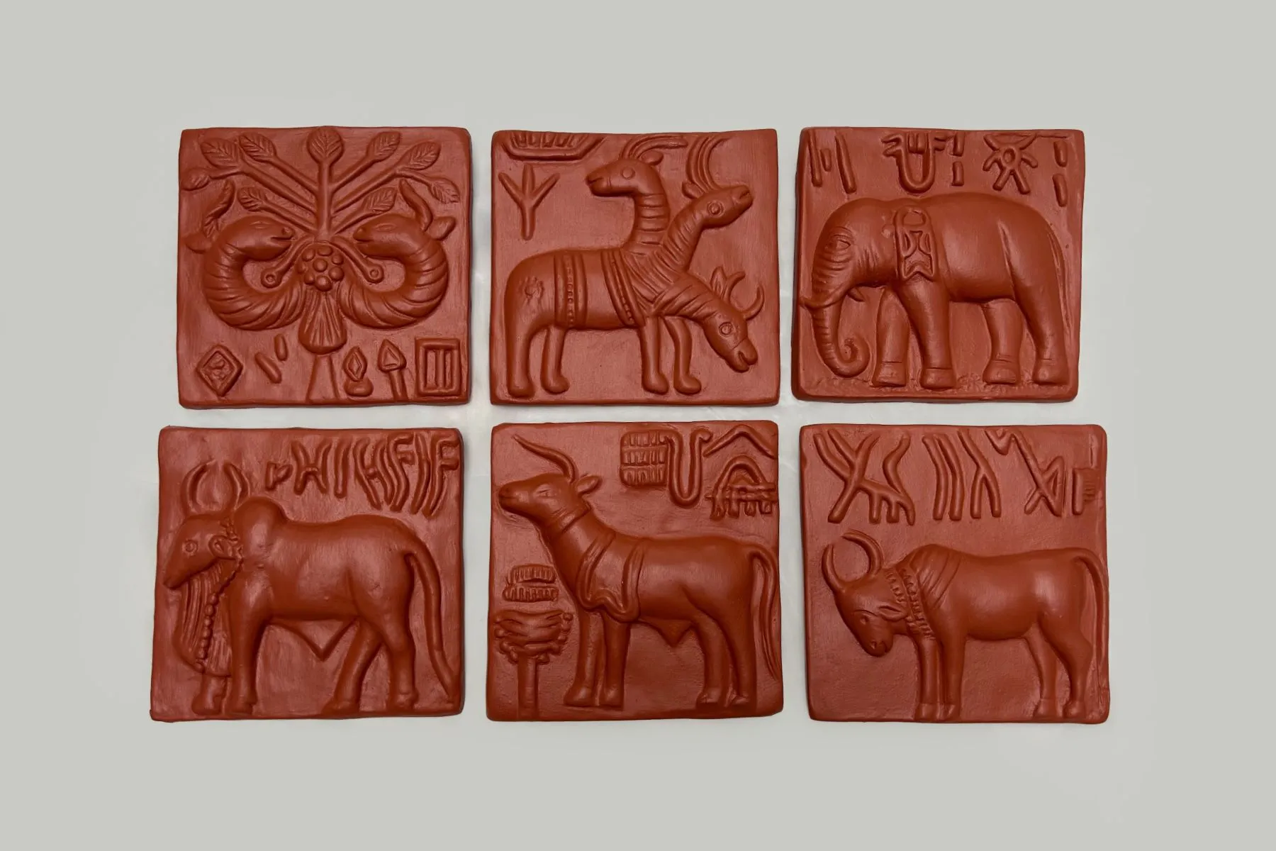 Tribal Spiritis Handmade Terracotta Wall Décor | Qibo Art Gallery | The House Of Things