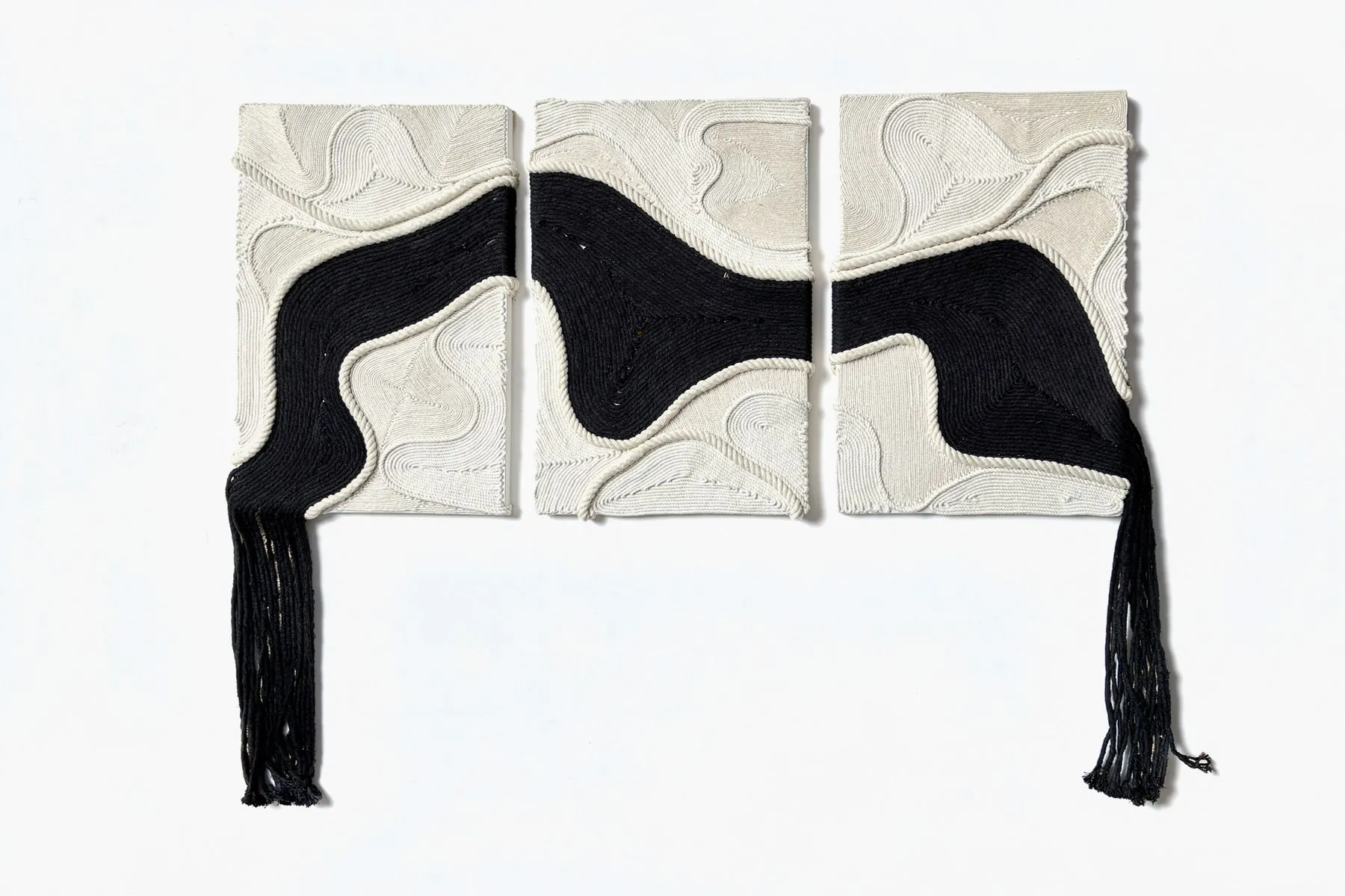 Threaded Currents I Wall Art - Set of 3 | Qibo Art Gallery | The House Of Things