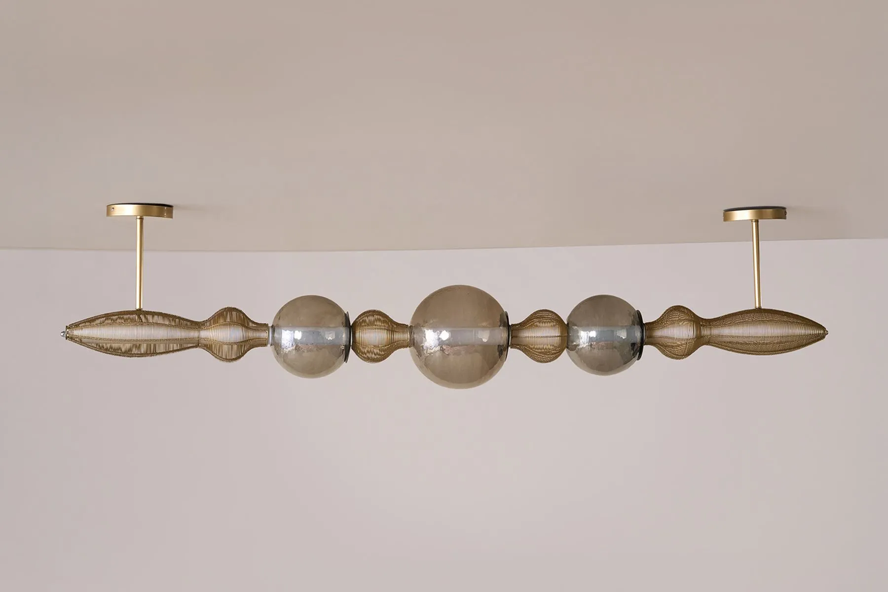 Dawn Gold Horizontal Chandelier | Yaahvi By Nikita Bansal | The House of Things