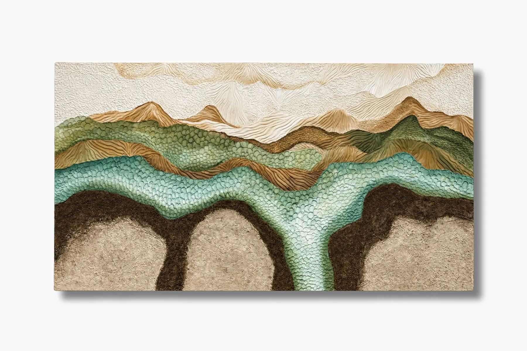 Veins of the Earth Textured Landscape| Qibo Art Gallery | The House Of Things