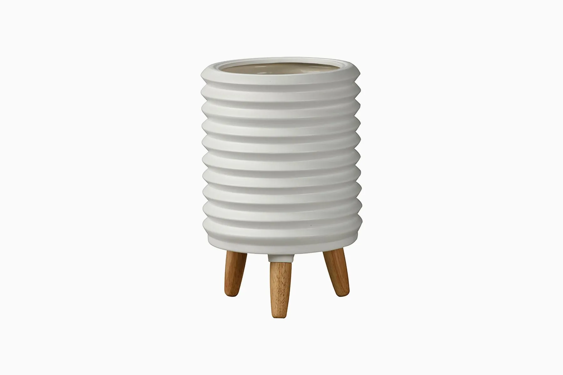 Ceramic and Wood Planter | Abaca | The House of Things