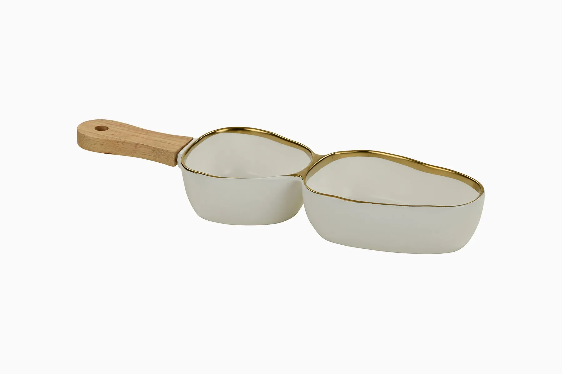 Twin Bowl with Bamboo Handle | Abaca | The House of Things