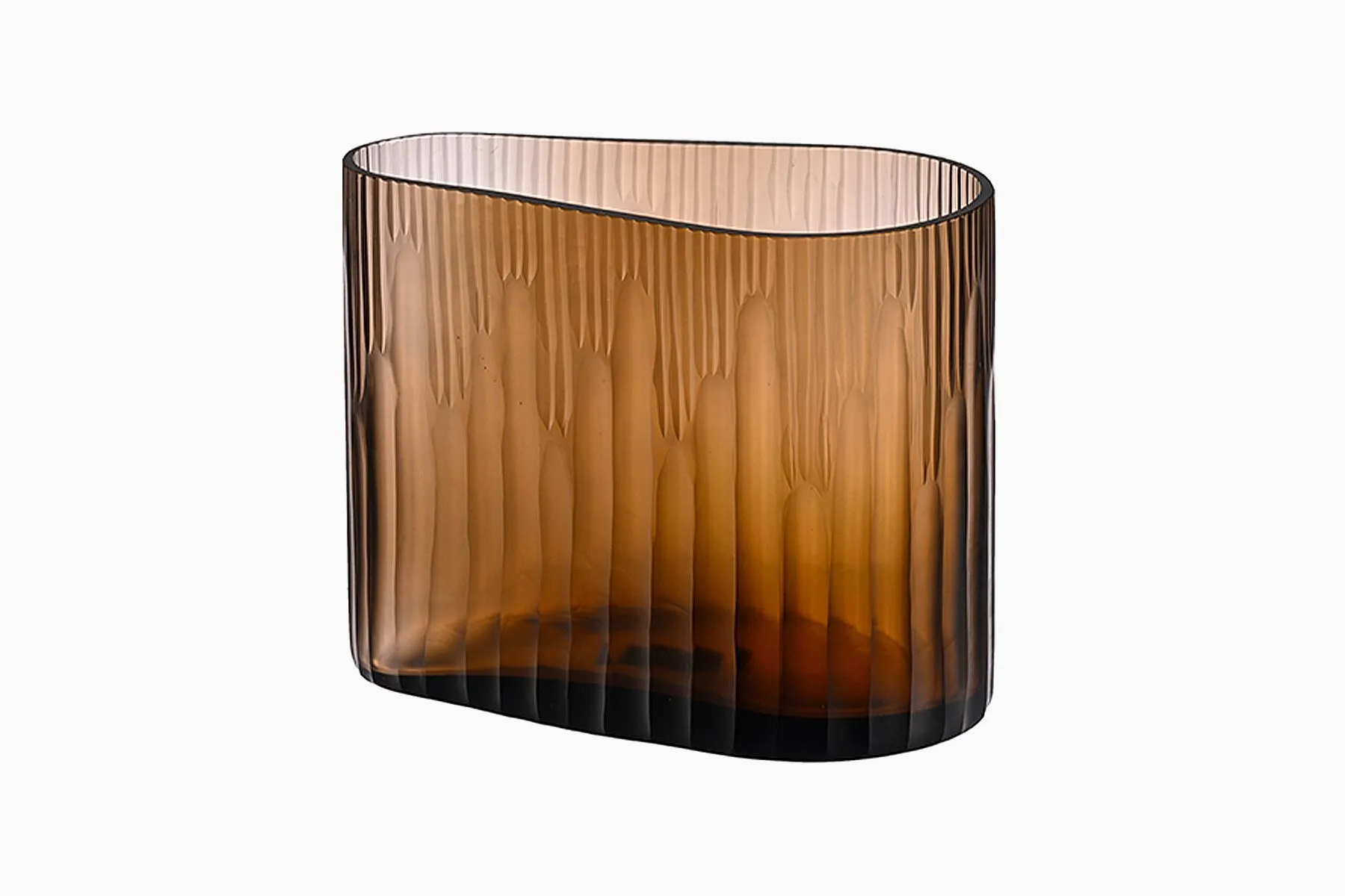 Stripe Cut Glass Vase | Abaca | The House of Things