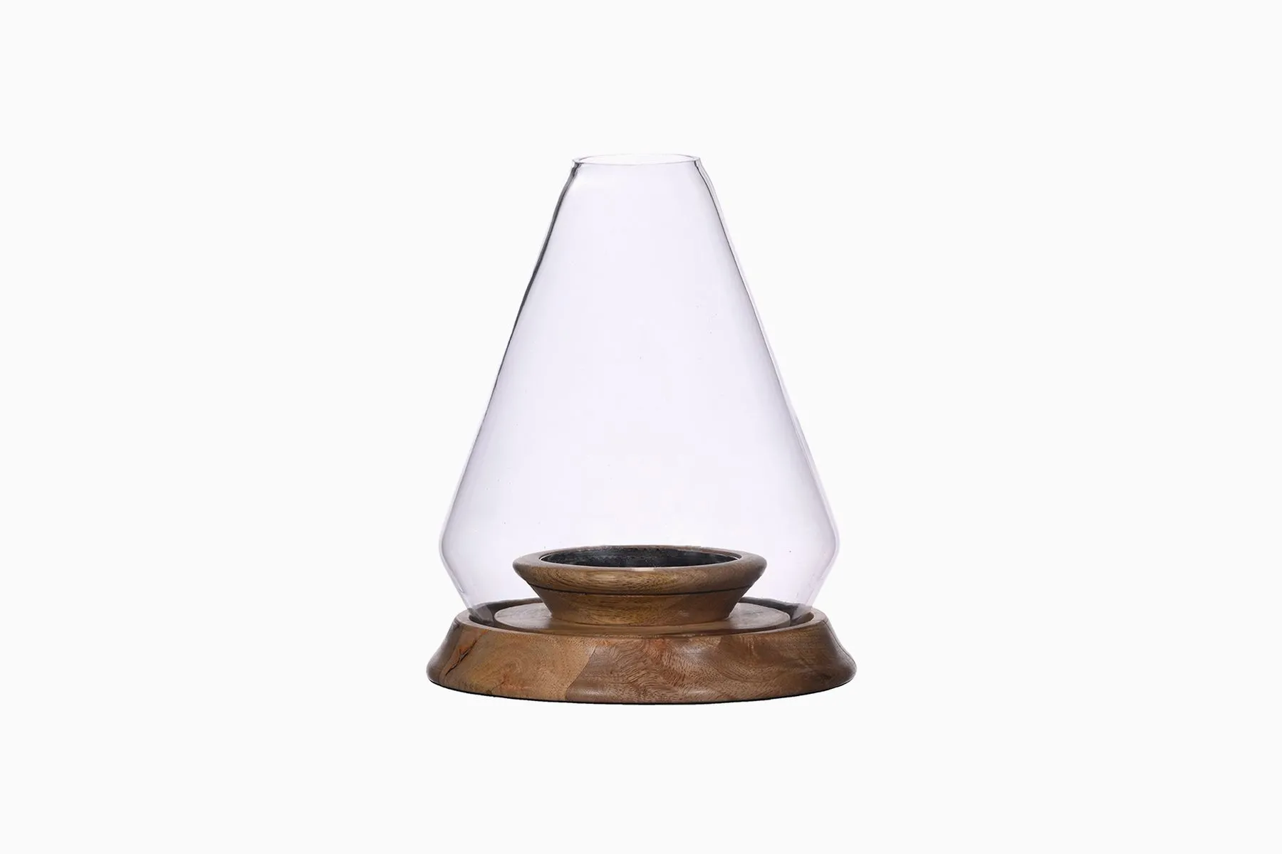 Wood & Glass Votive | Abaca | The House of Things