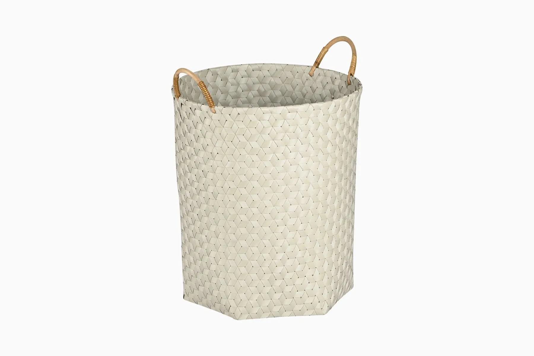 Round Basket with Rattan Handles | Abaca | The House of Things