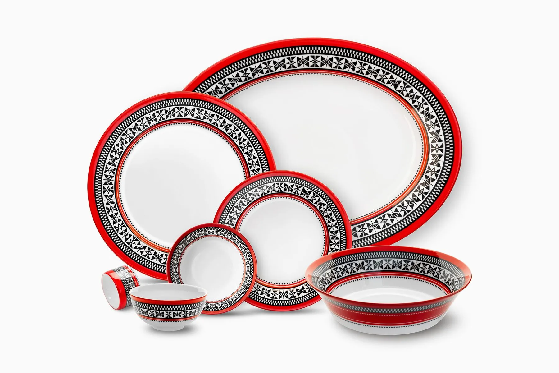Threads of the Nilgiris 33 Pc Dinner Set | Nishita Fine Tableware | The House of Things
