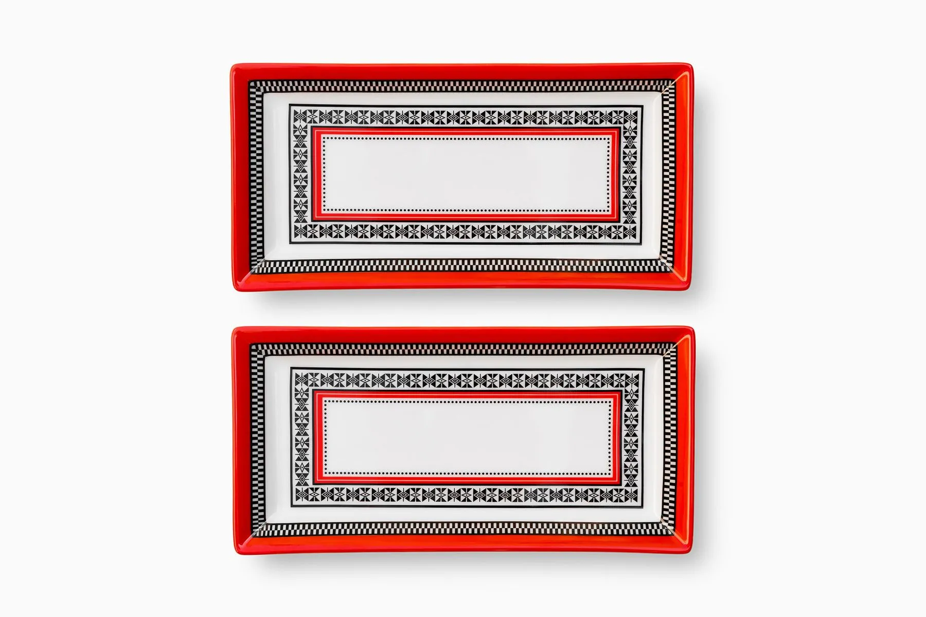 Threads of the Nilgiris Trays - Set of 2 | Nishita Fine Tableware | The House of Things