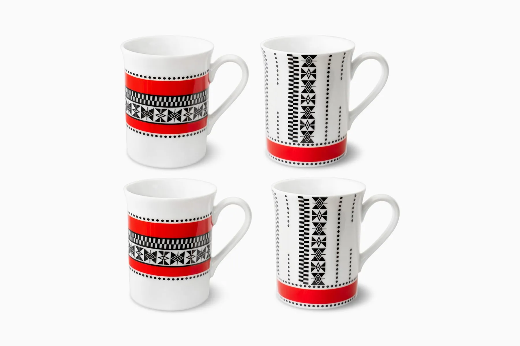 Threads of the Nilgiris Coffee Mugs - Set of 4 | Nishita Fine Tableware | The House of Things