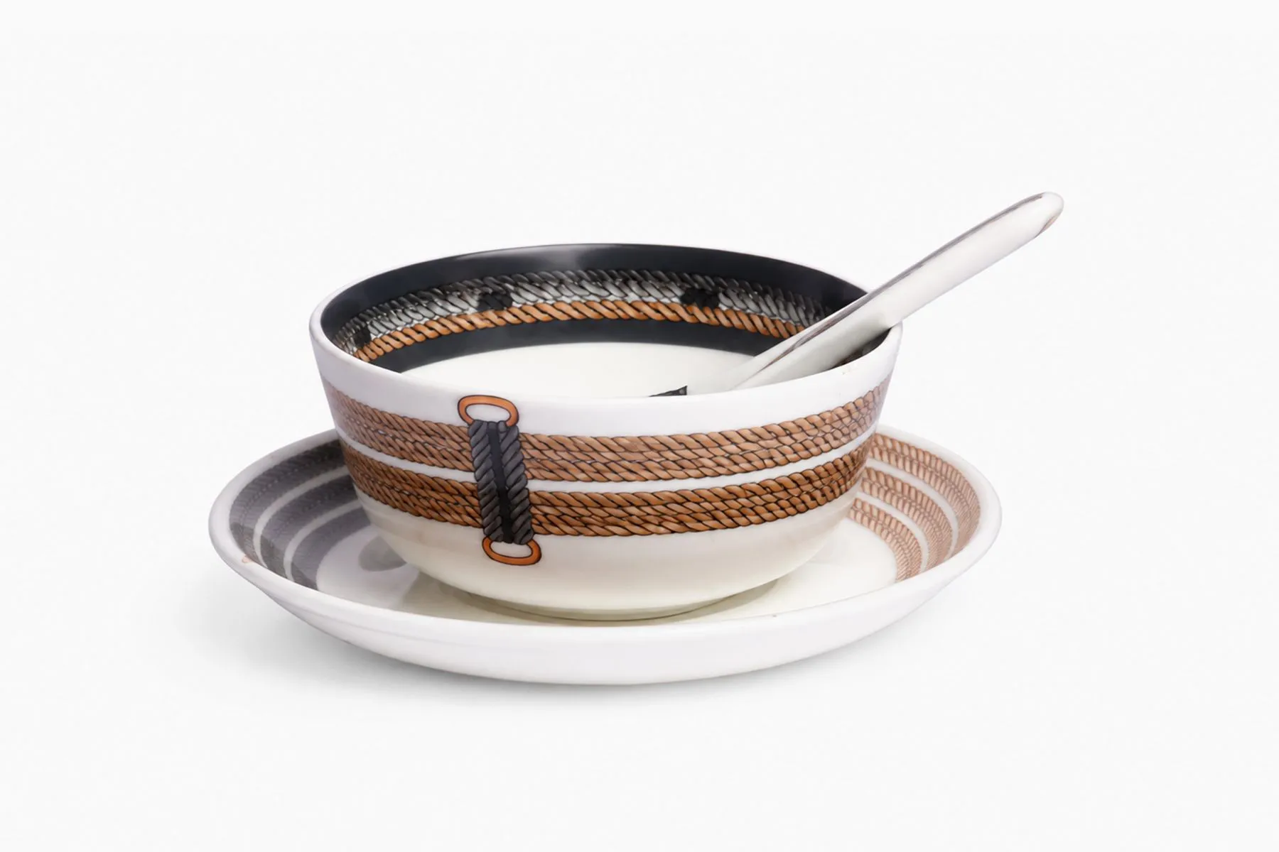 Cordage Soup Bowl With Spoon & Plate | Sokka Tableware | The House of Things