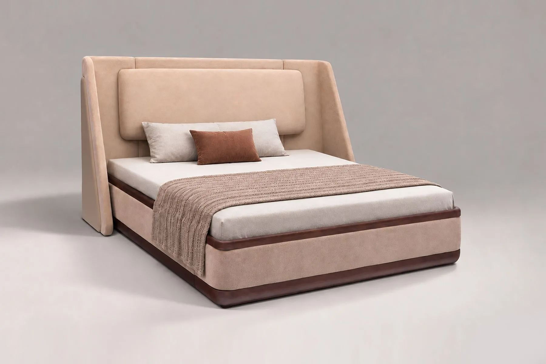 Sheathed Bed with Compact Headboard | Home of Chirmi | The House of Things