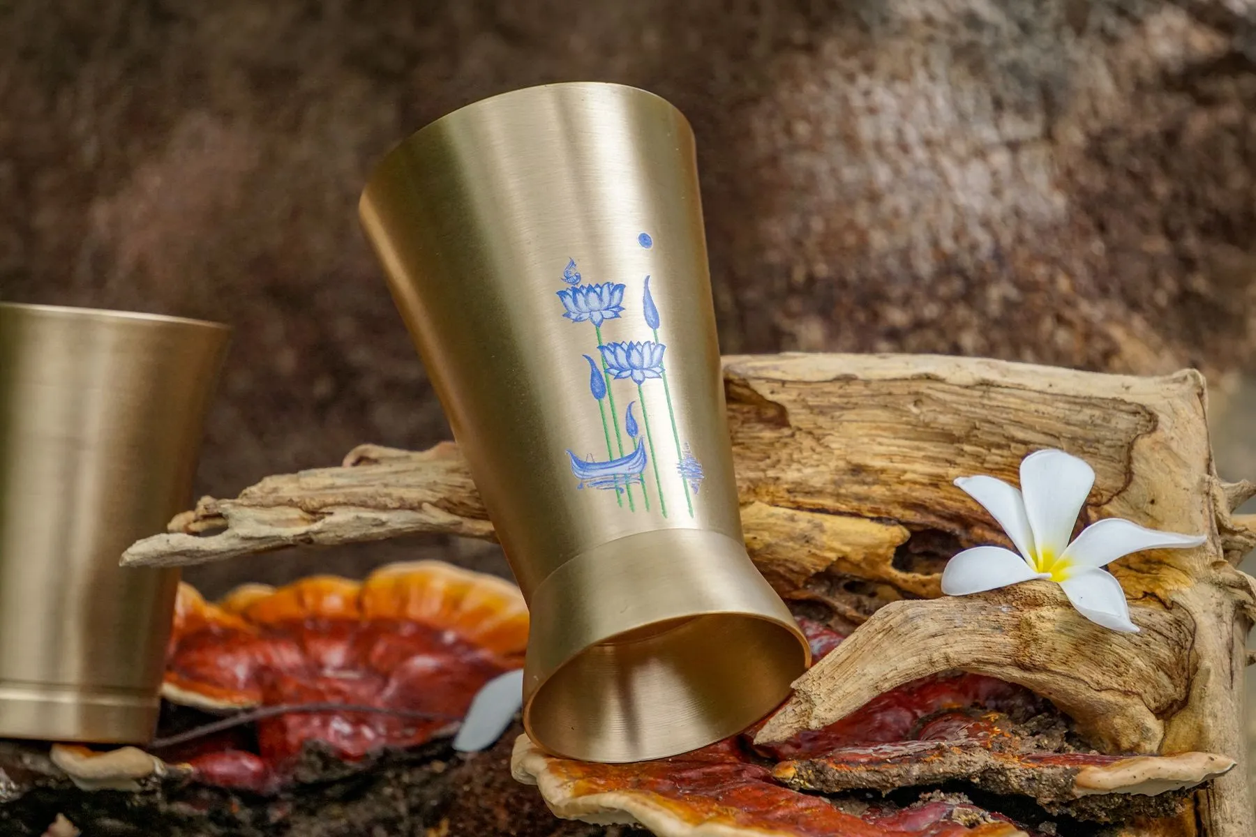 Kamal Talai Brass Lassi Glass | Kaunteya | The House of Things