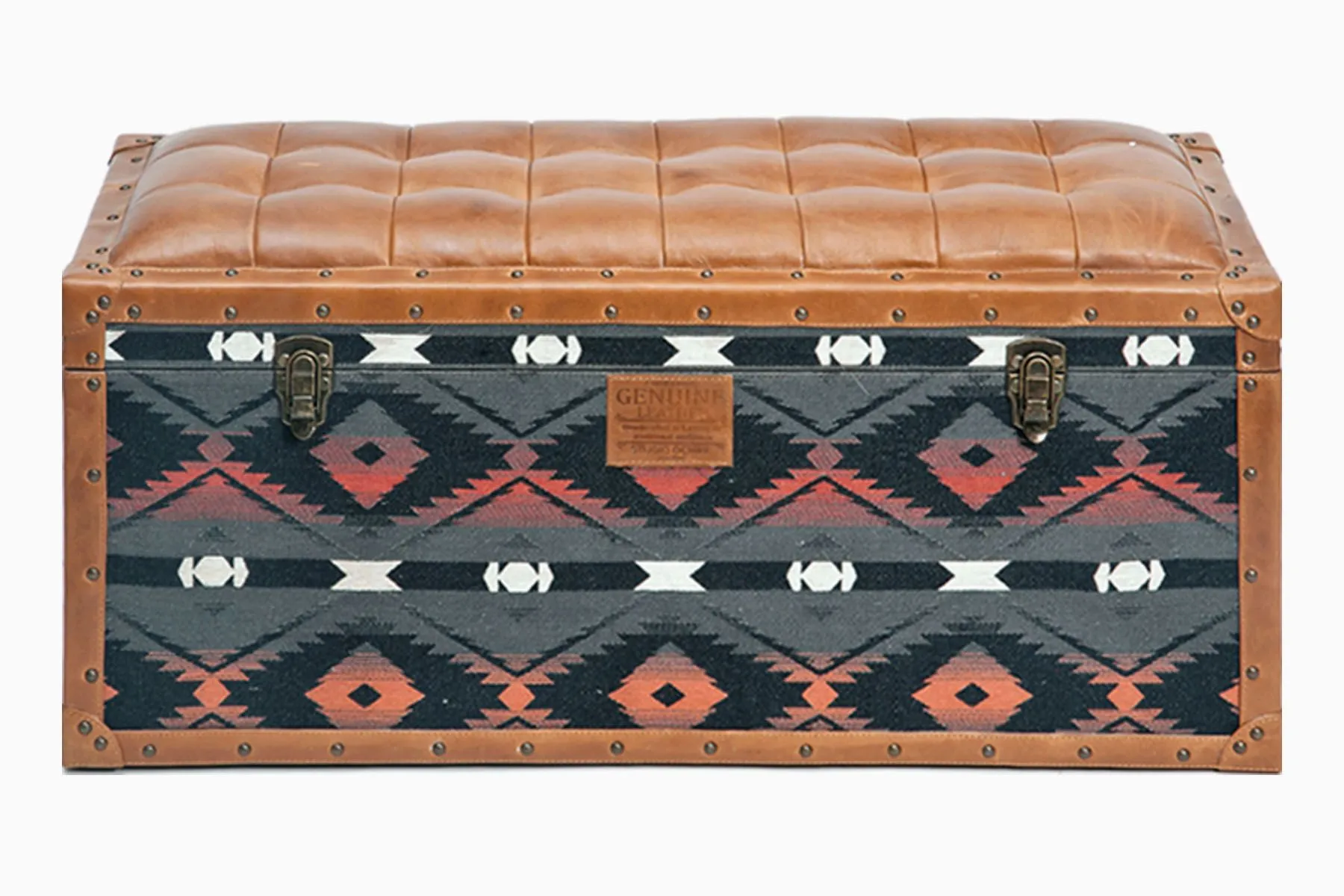 TRADITIONAL TEXTILE SEATING CUM STORAGE TRUNK| Studio Ochre | The House of Things
