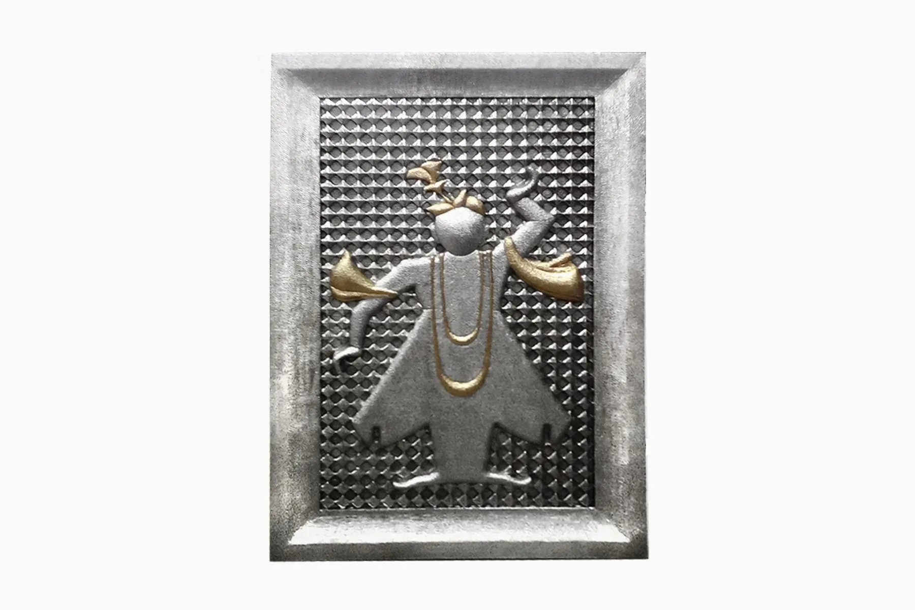 White Metal Shrinathji Wall Sculpture – The House of Things