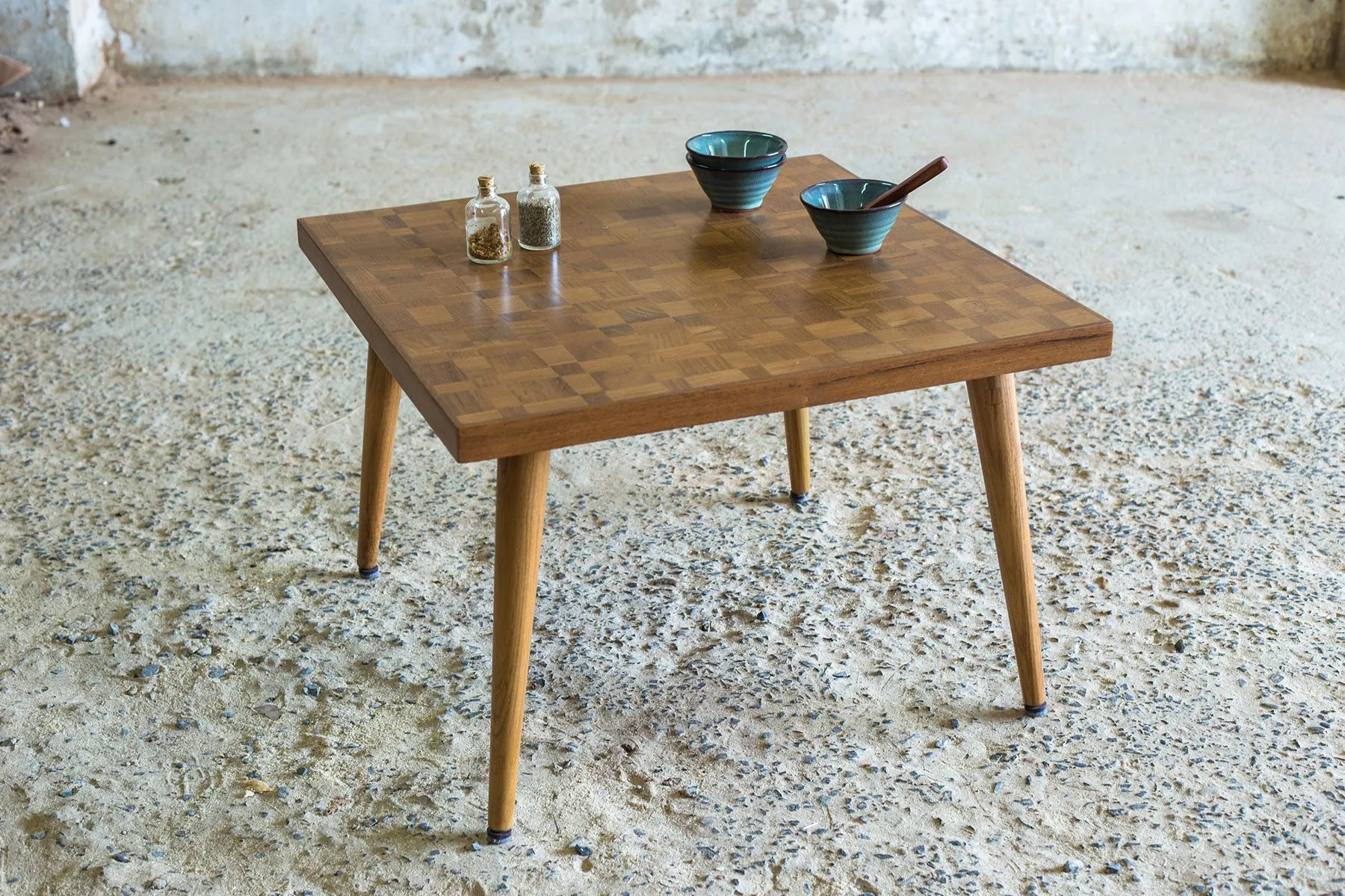Wooden Mosaic Table by This and That - The House of Things
